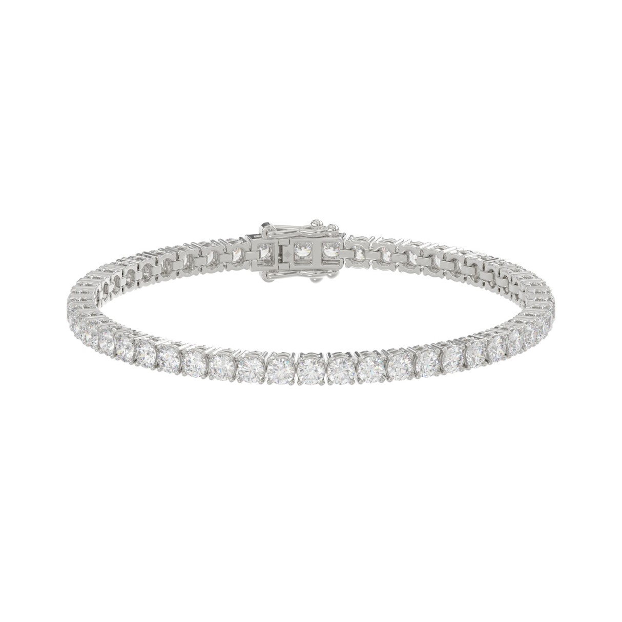 Basket 4 Prong Tennis Bracelet