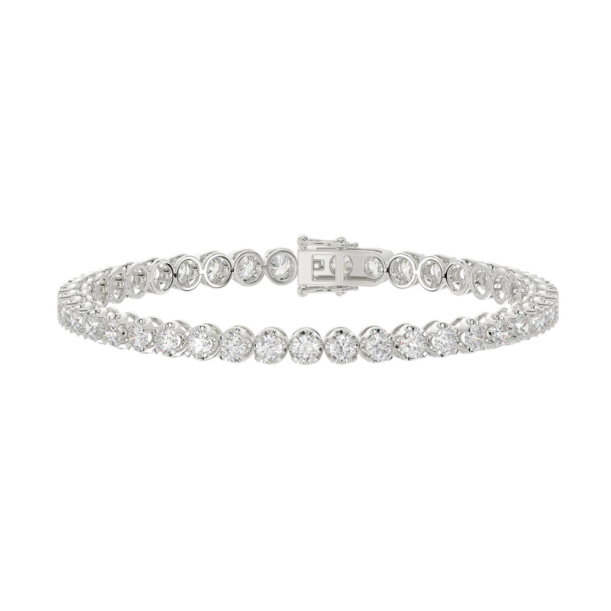 Microfusion Prong Set Tennis Bracelet