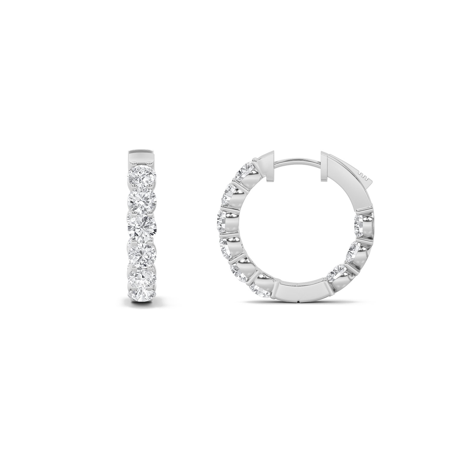 Round Hoop Earrings