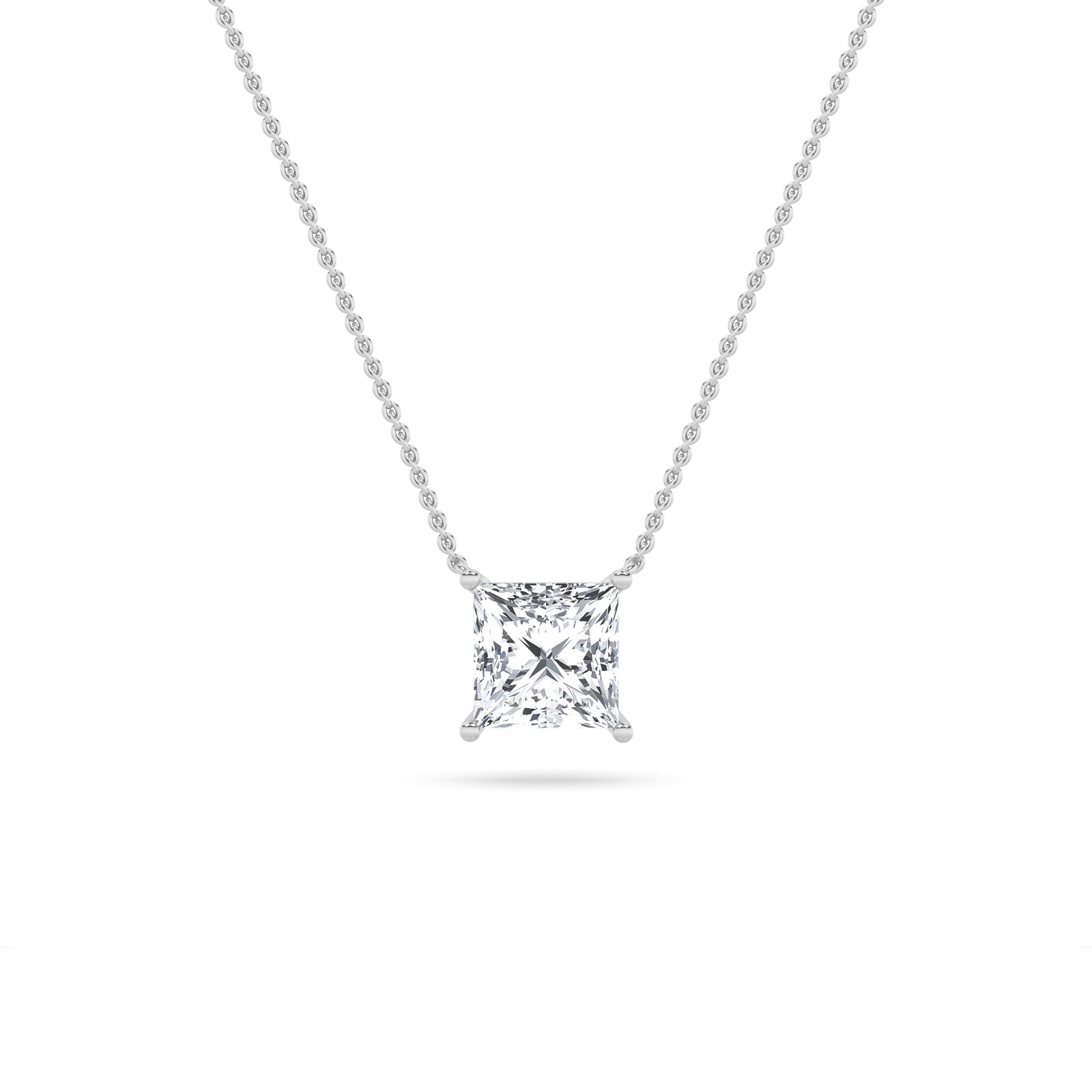 Princess Solitaire Necklace