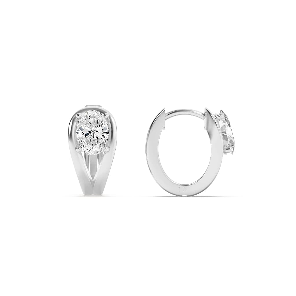 Oval Hoop Earrings