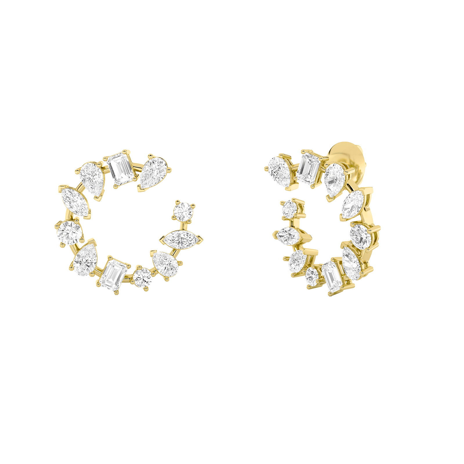 Circle Multi Stud Earring
