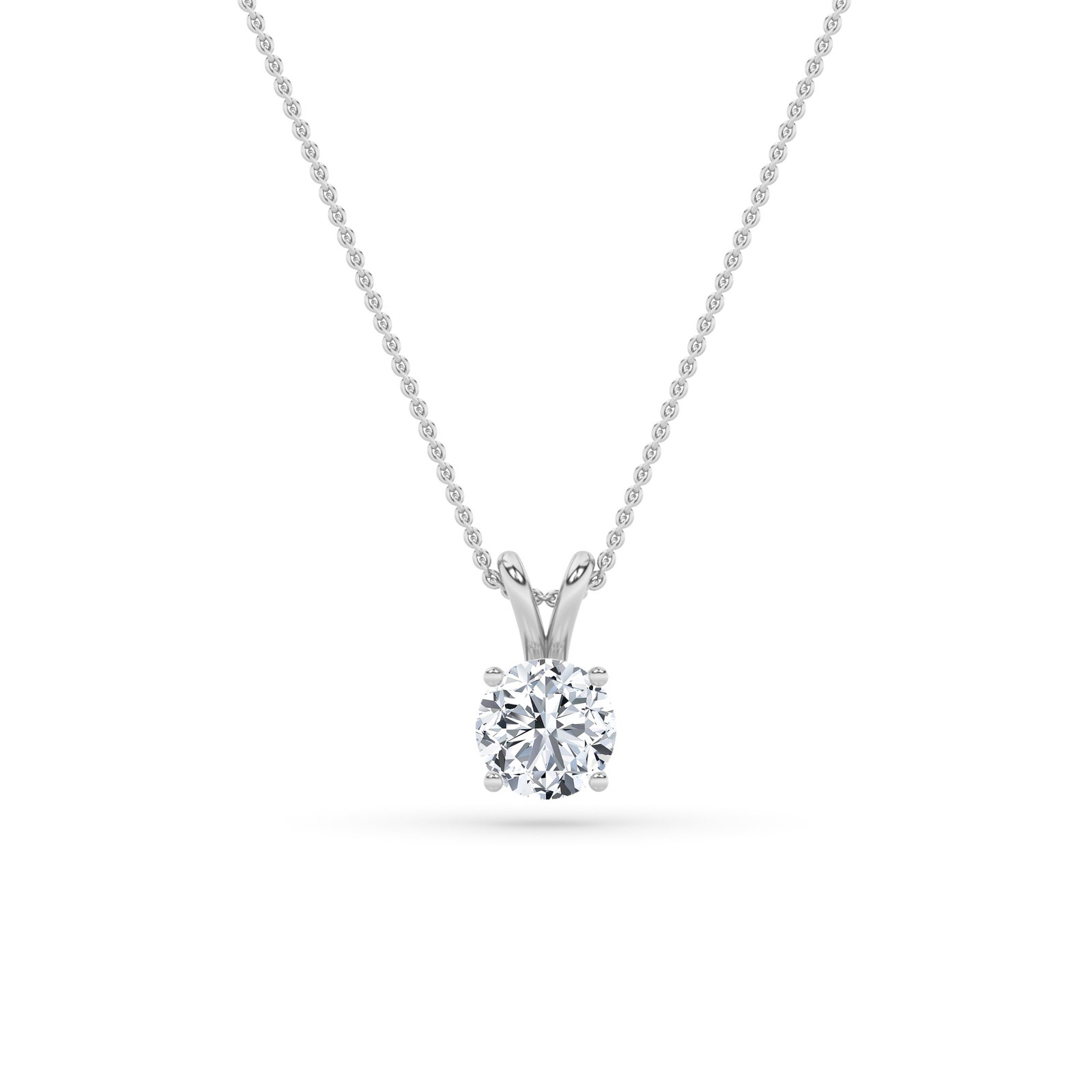 Round Solitaire Pendant