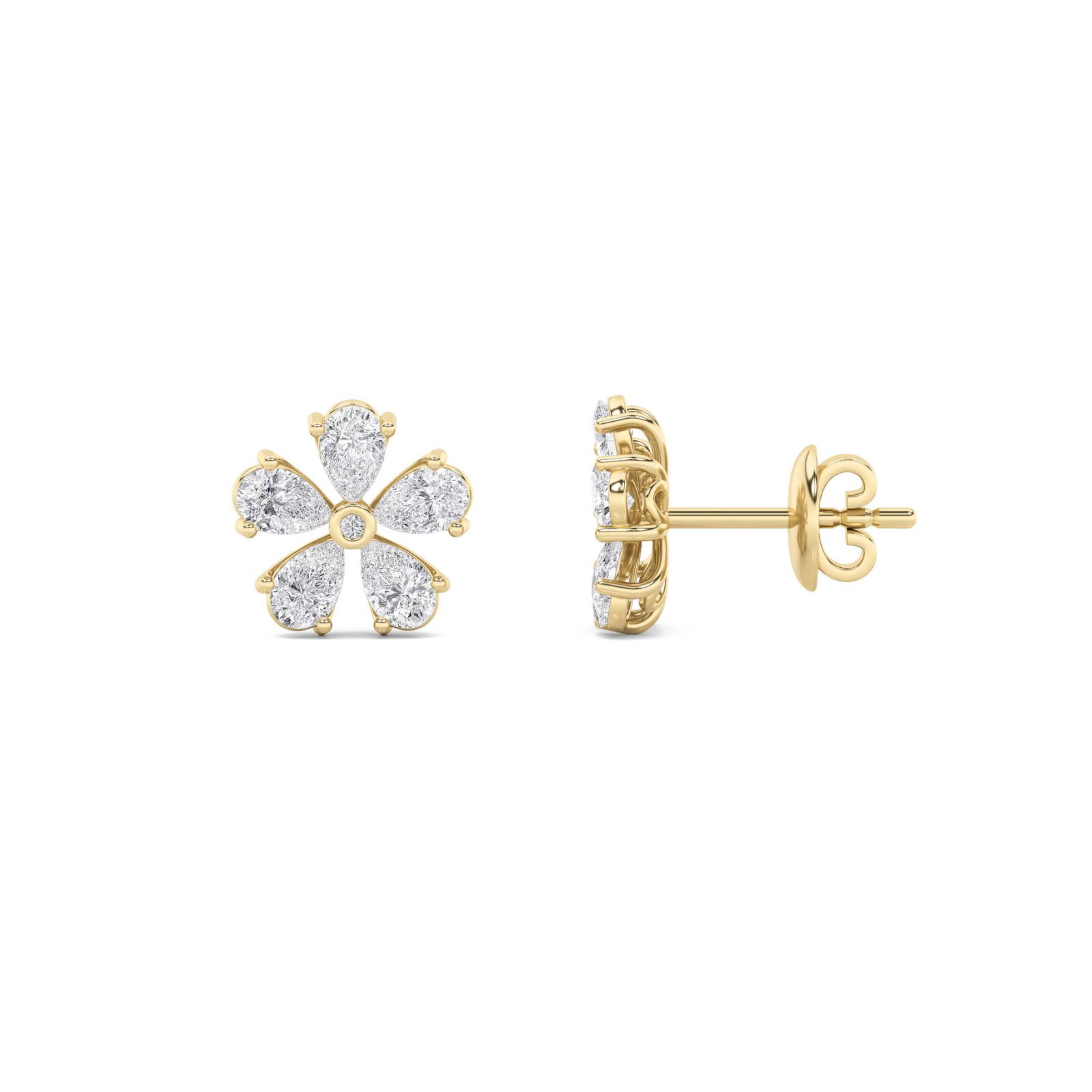 Fashion Flower Pear Earrings