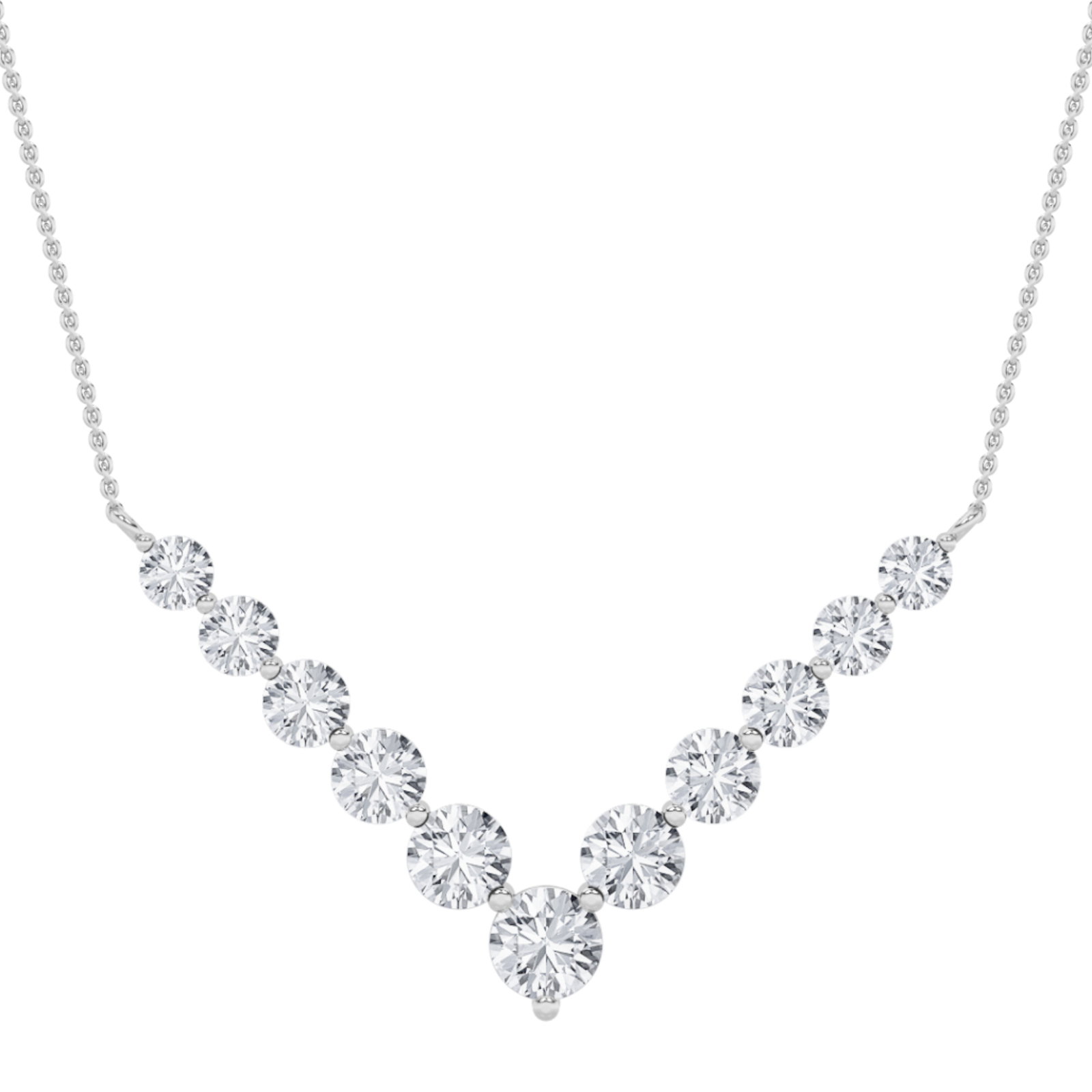 11 Stone Round Necklace