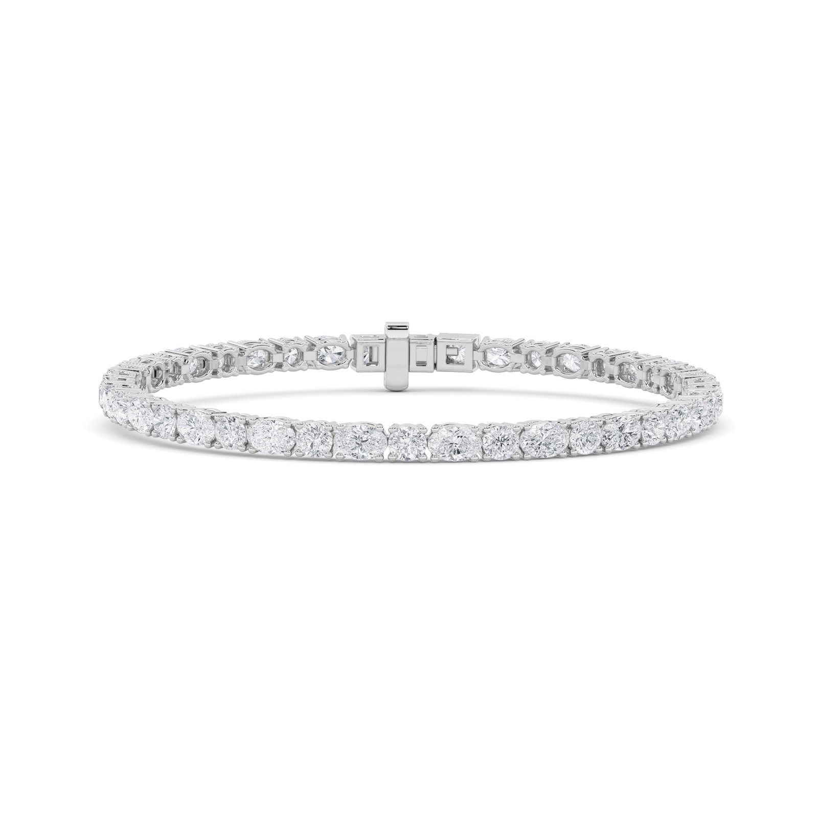 East West Oval Tennis Bracelet