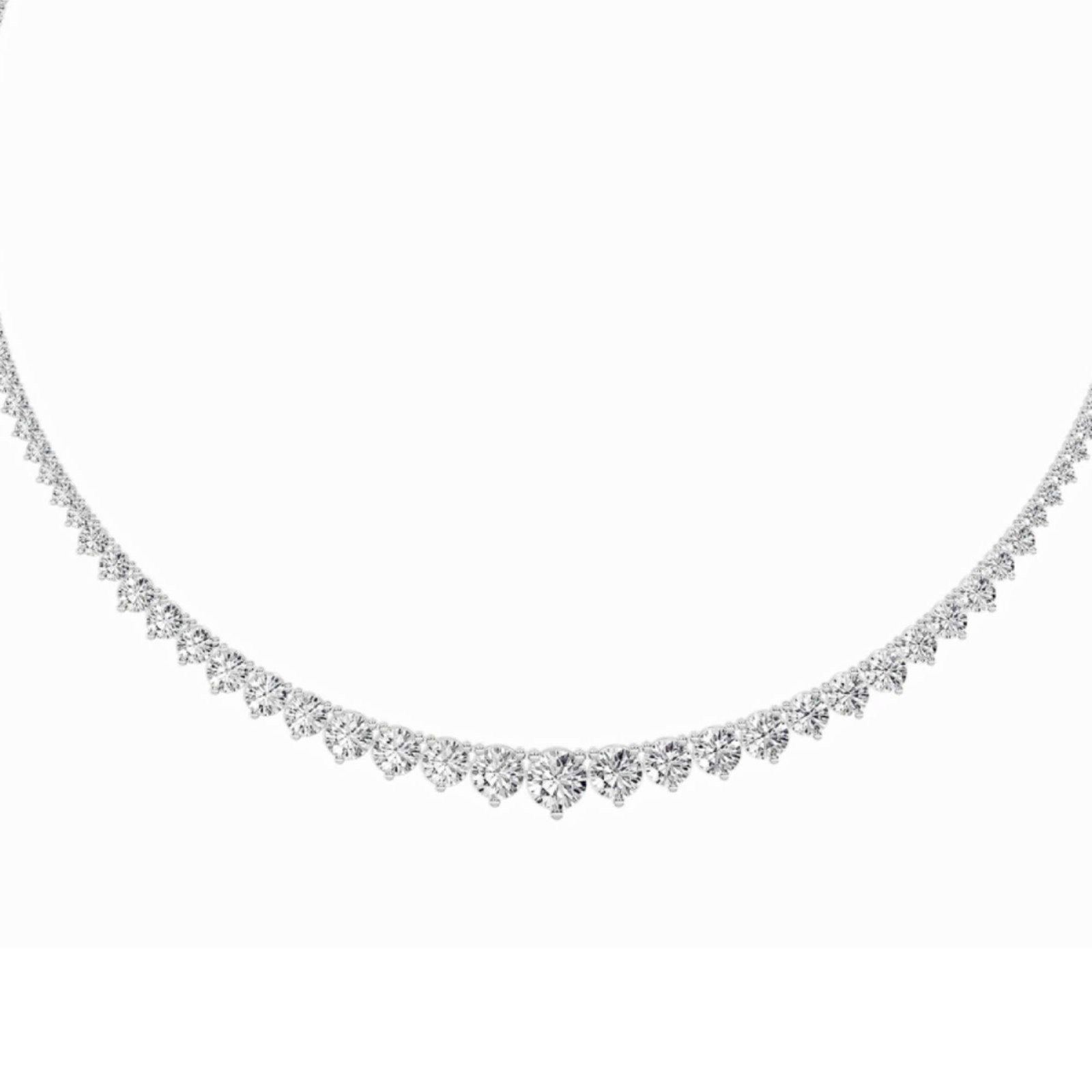 Three Prong Graduating Necklace