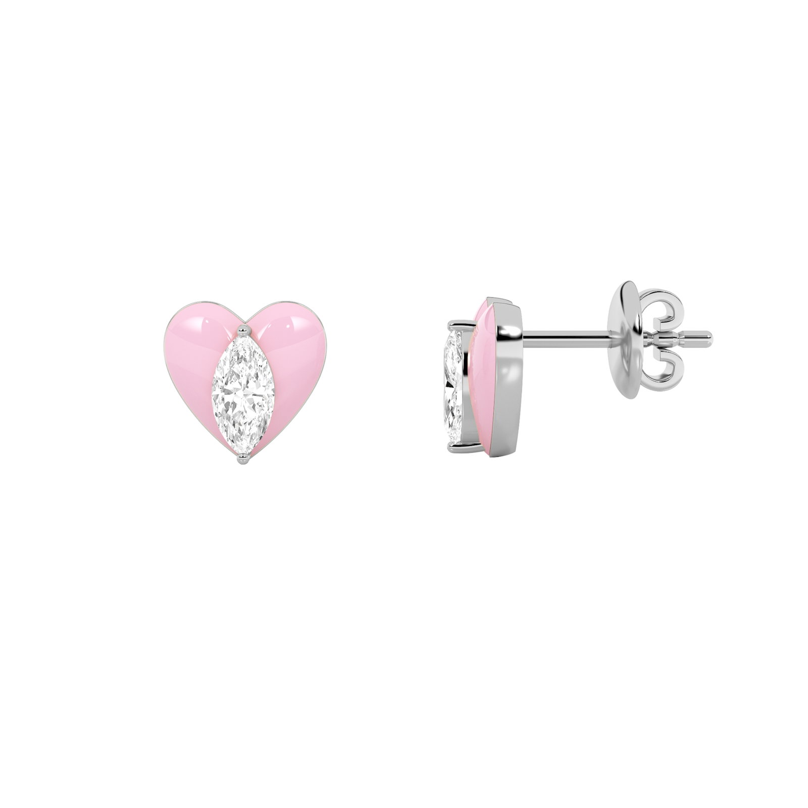 Marquise Heart Earrings