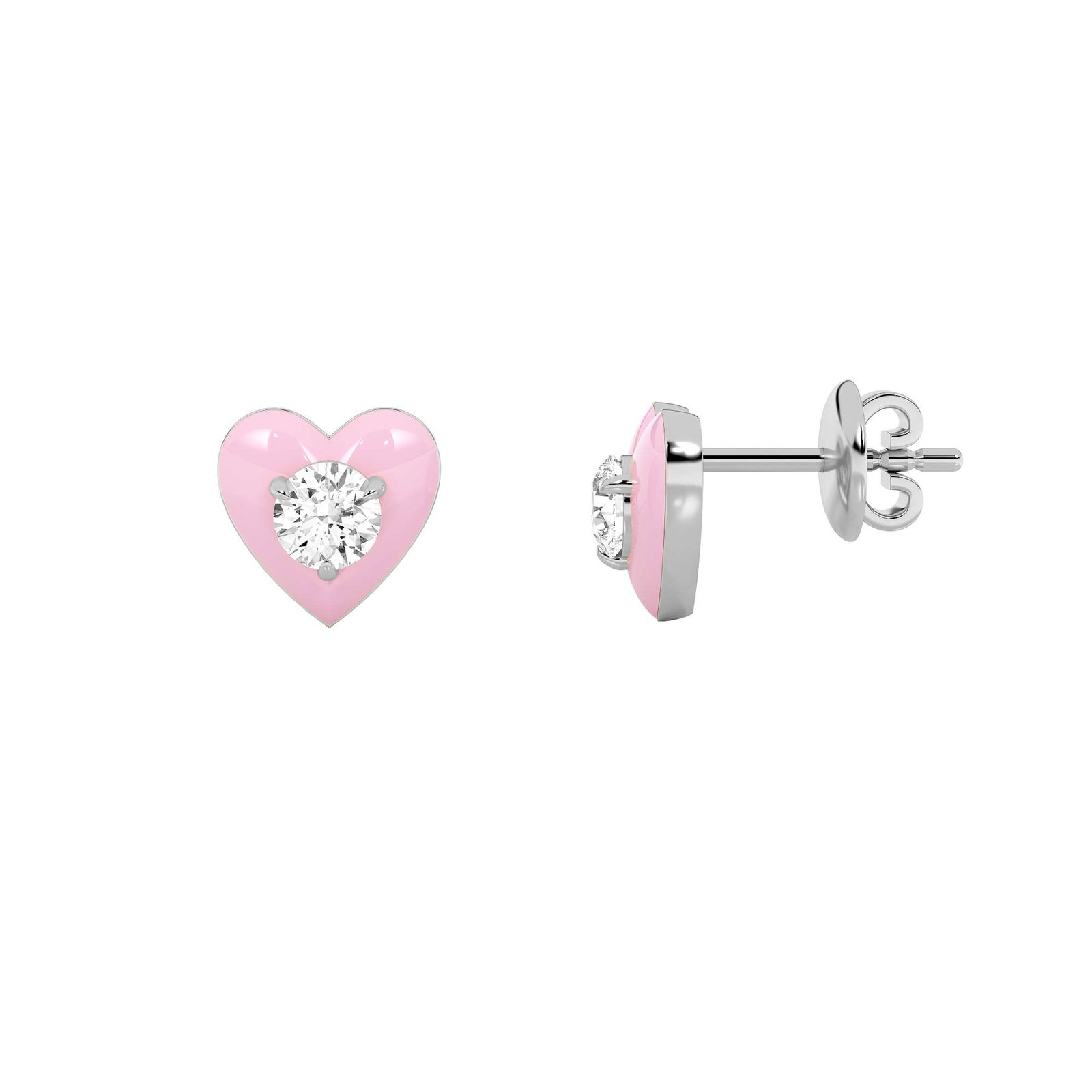 Round Heart Earrings