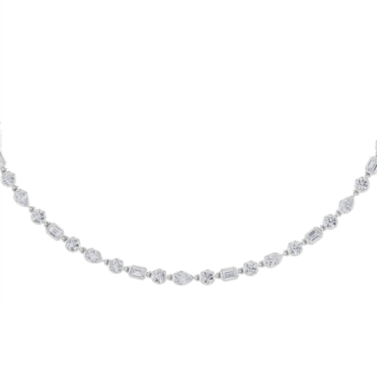 Bezel Multi Necklace cum Bracelet Necklace