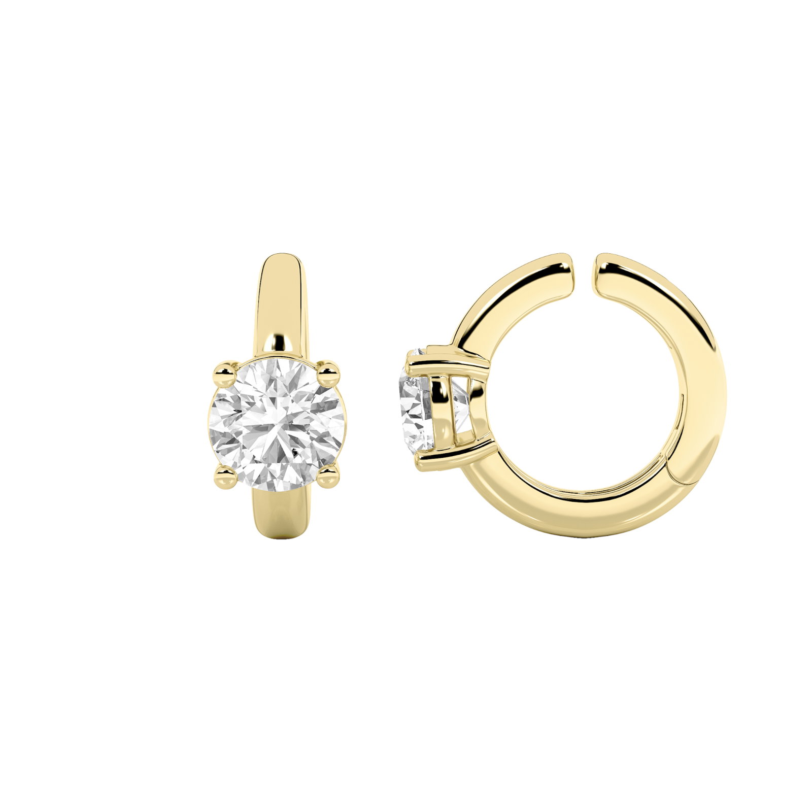 Round Hoop Earrings