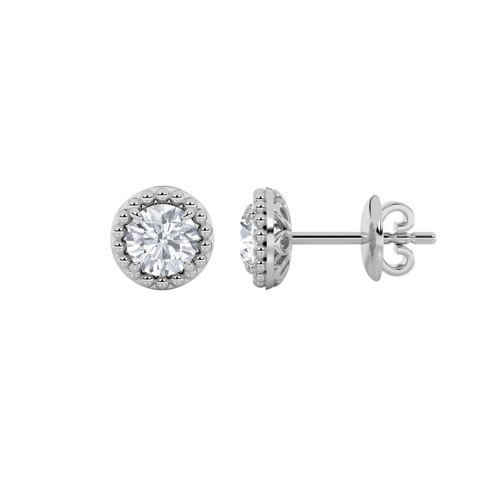 Fashion Round Stud Earring