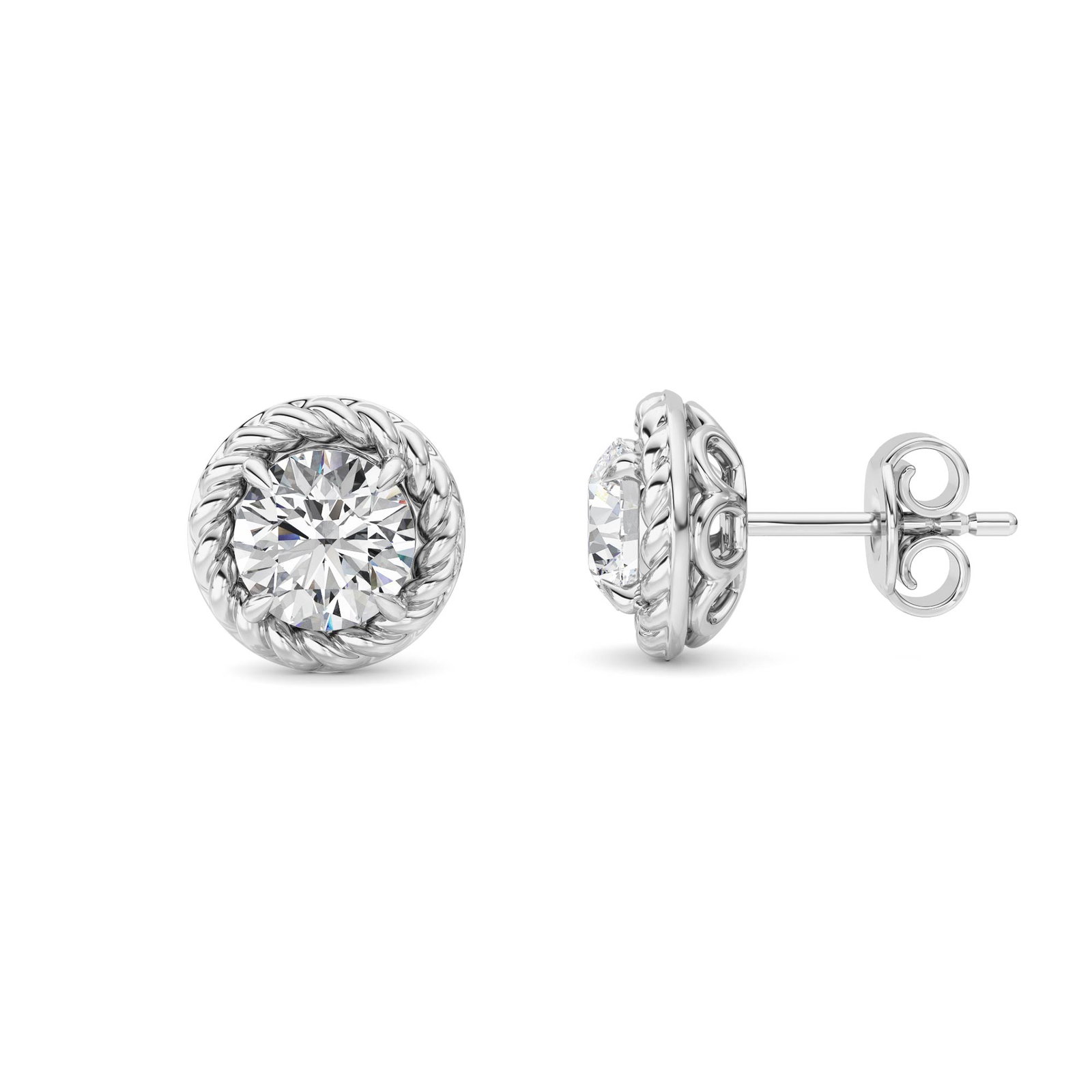 Fashion Round Stud Earring