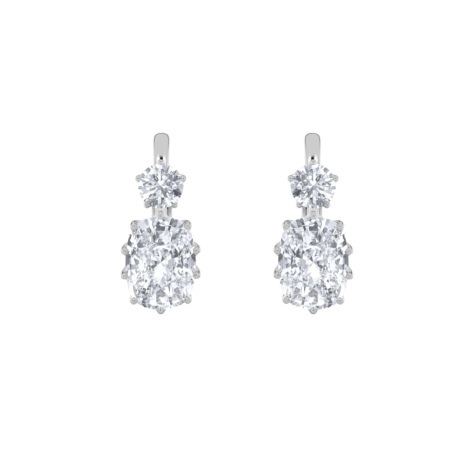 Fashion Elongated Cushion Drop Earrings
