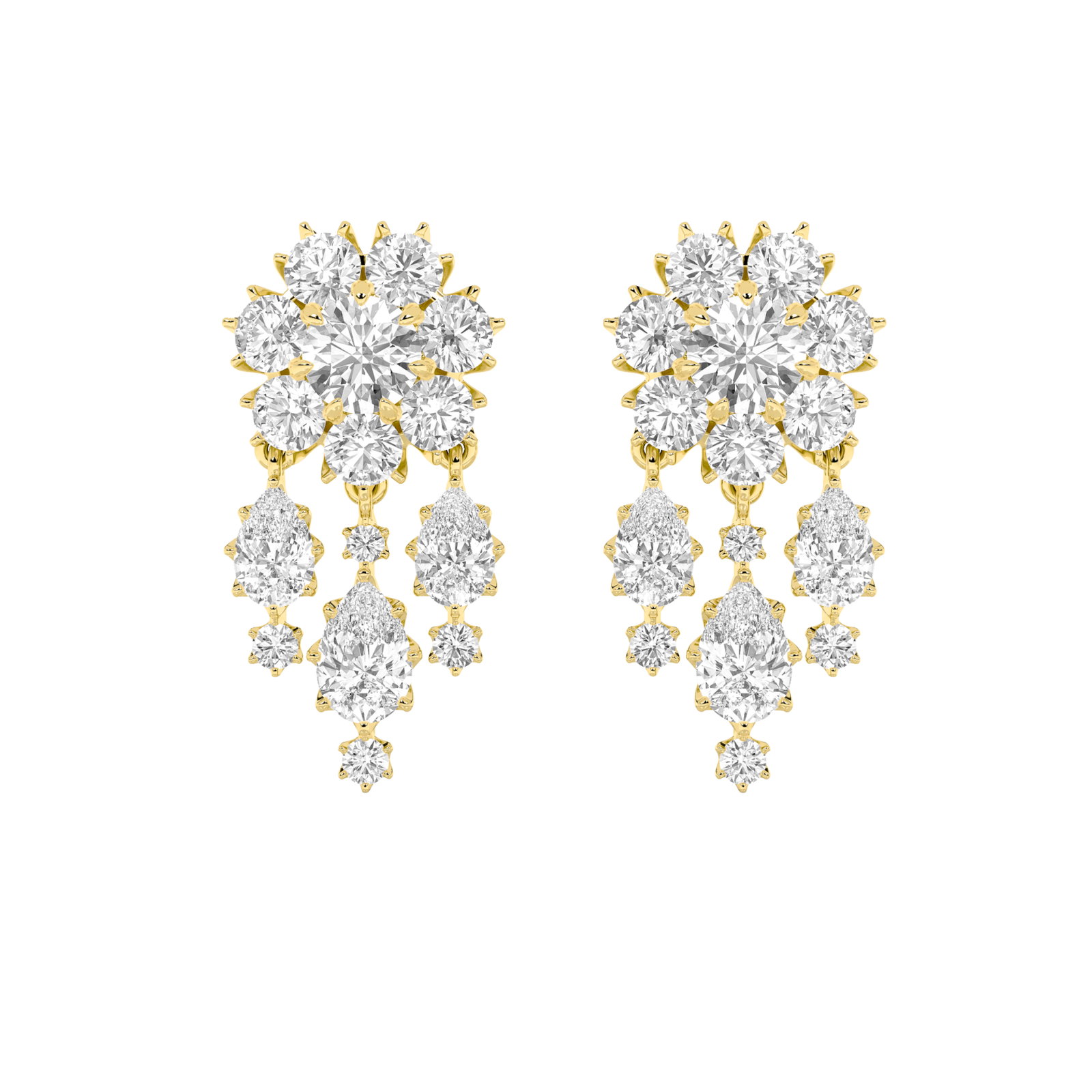 Fashion Chandelier Round Earrings