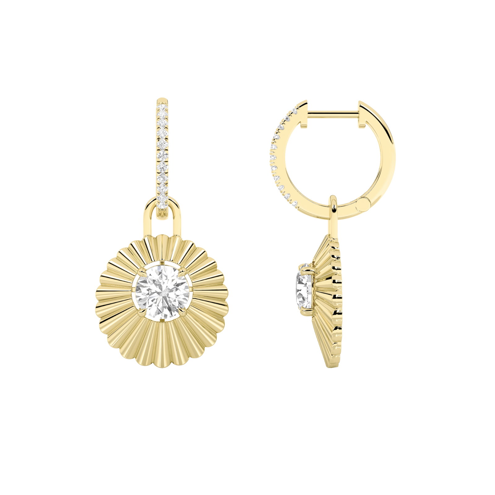Round Hoop Earrings