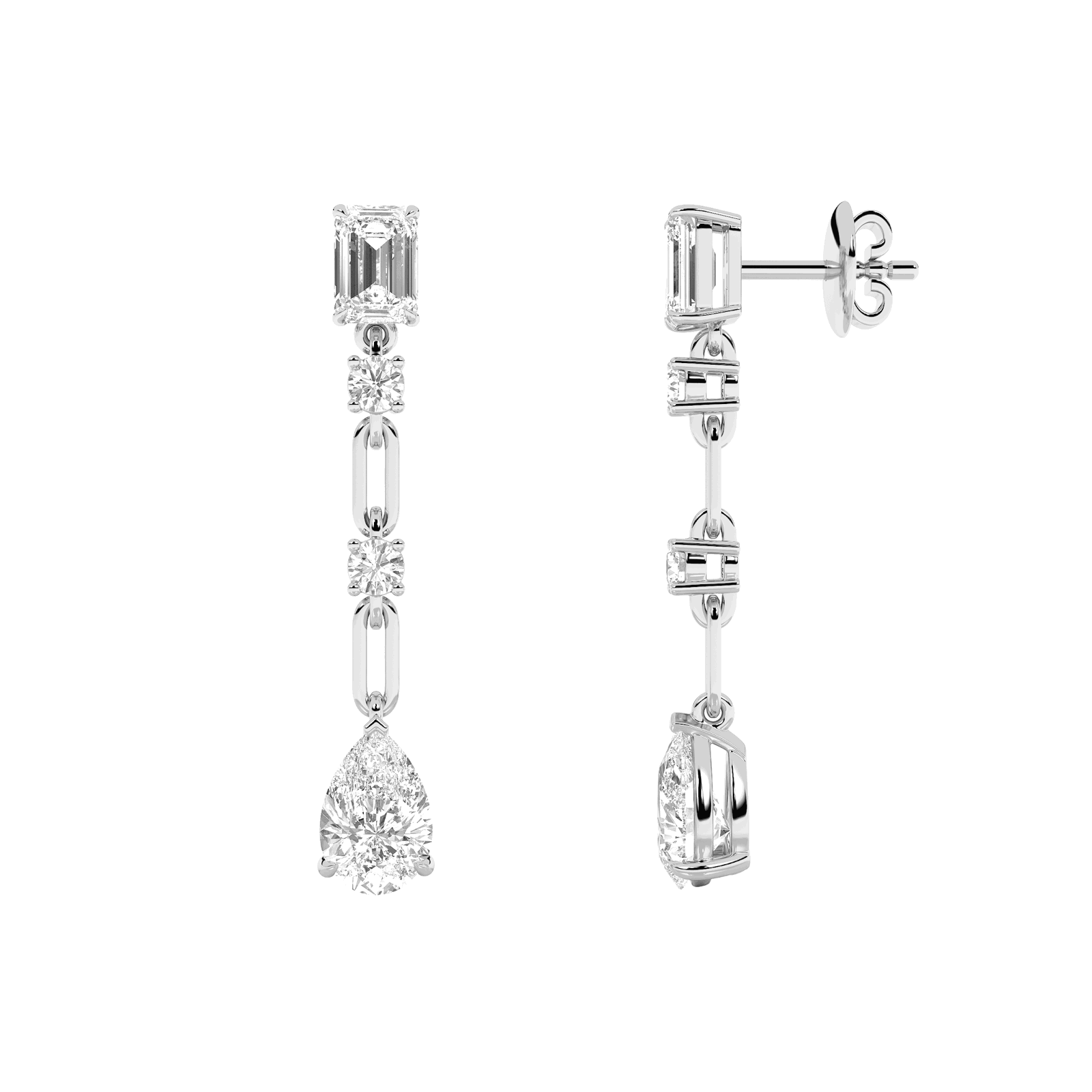 Link Pear Dangle Earring