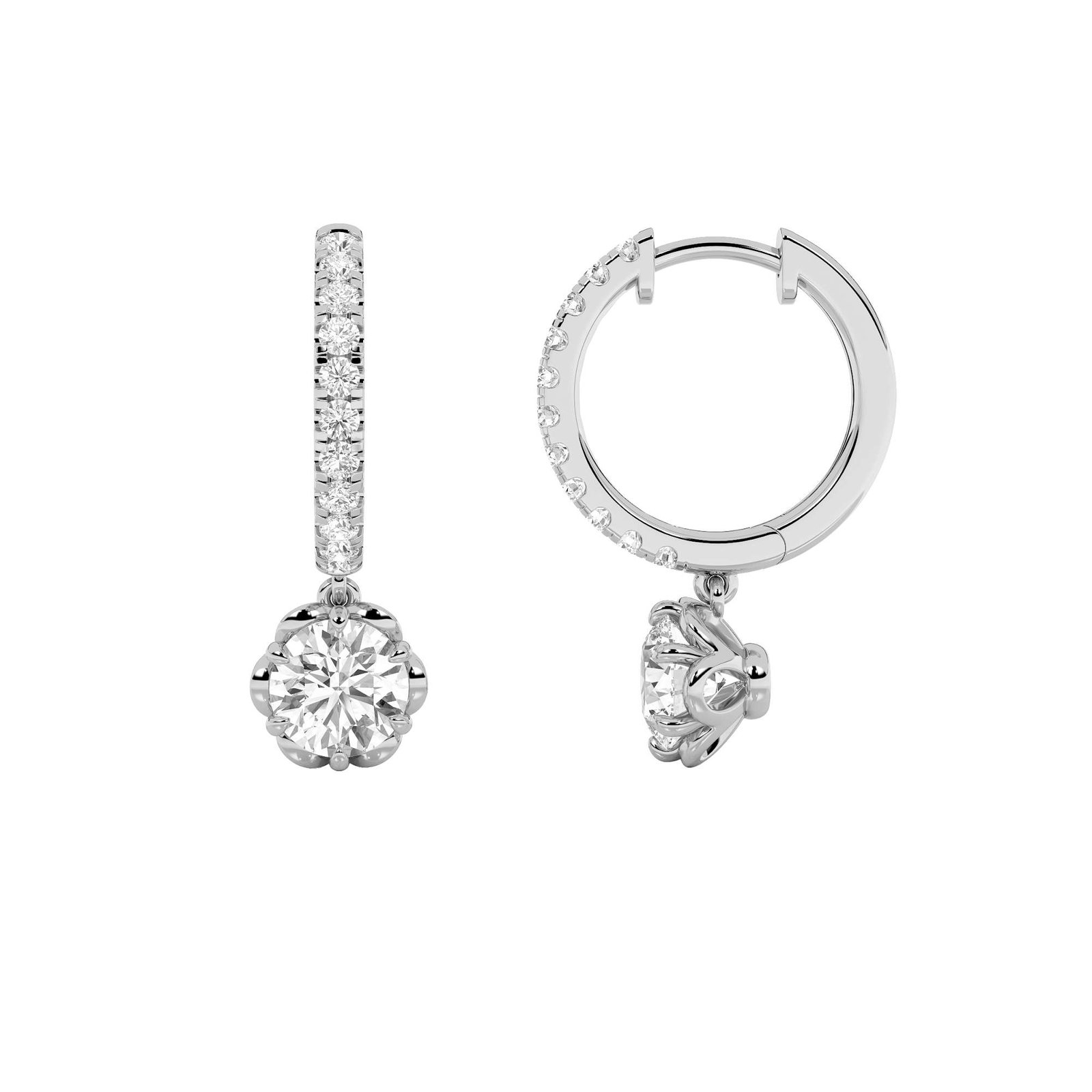 Round Hoop Earrings