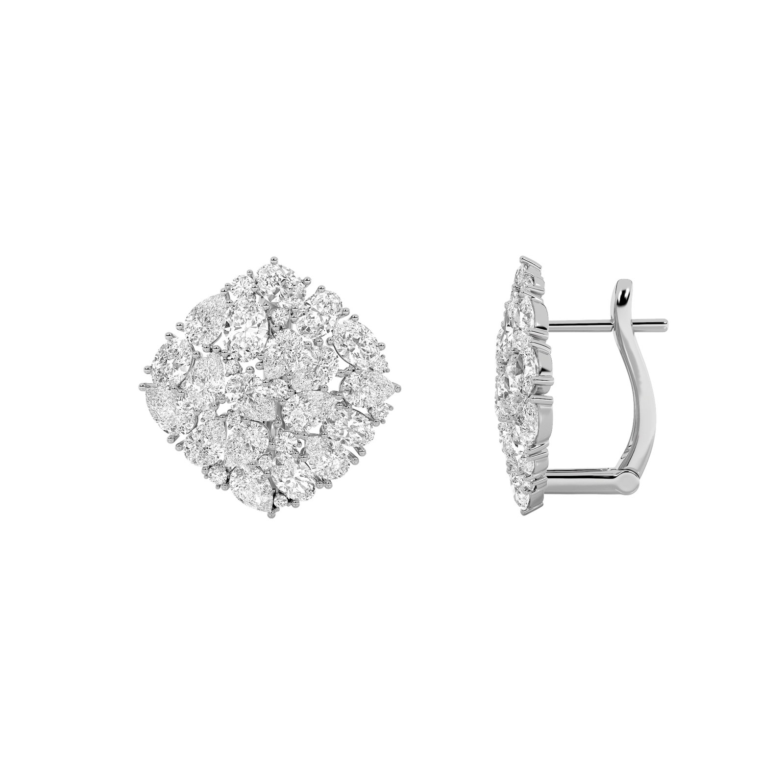 Fashion Cluster Round Earrings