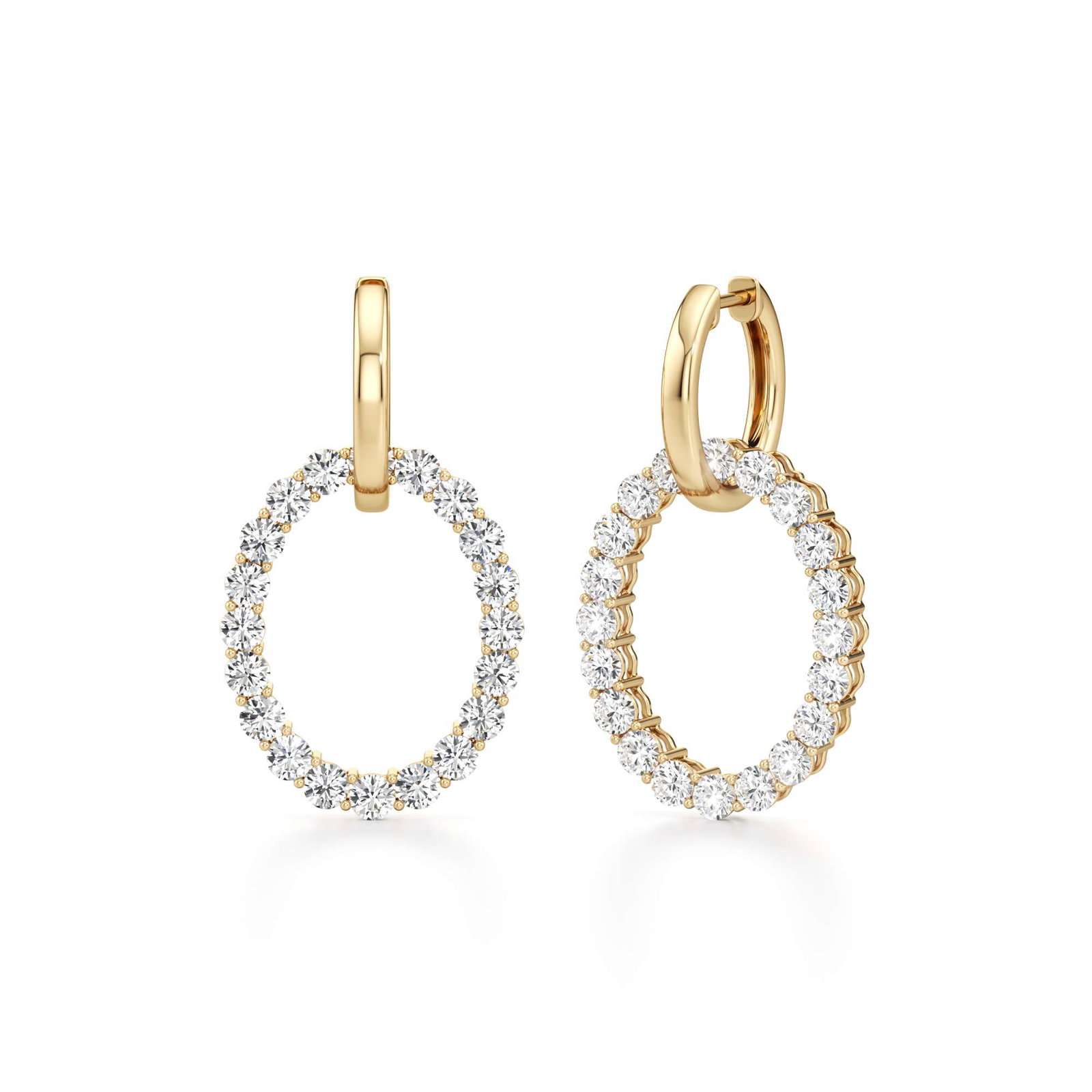 Round P Earrings