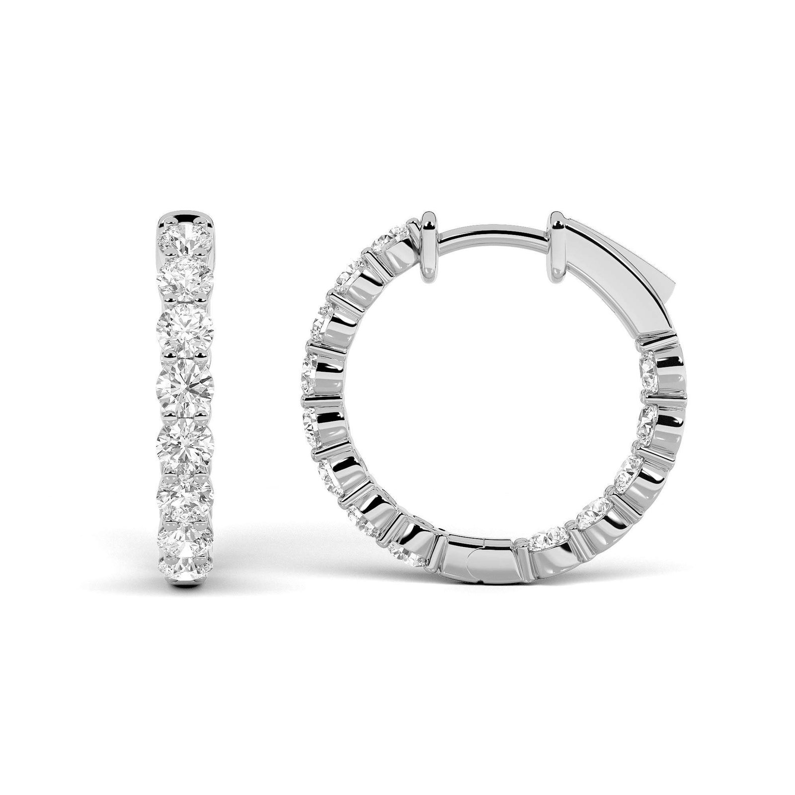 Round Hoop Earring