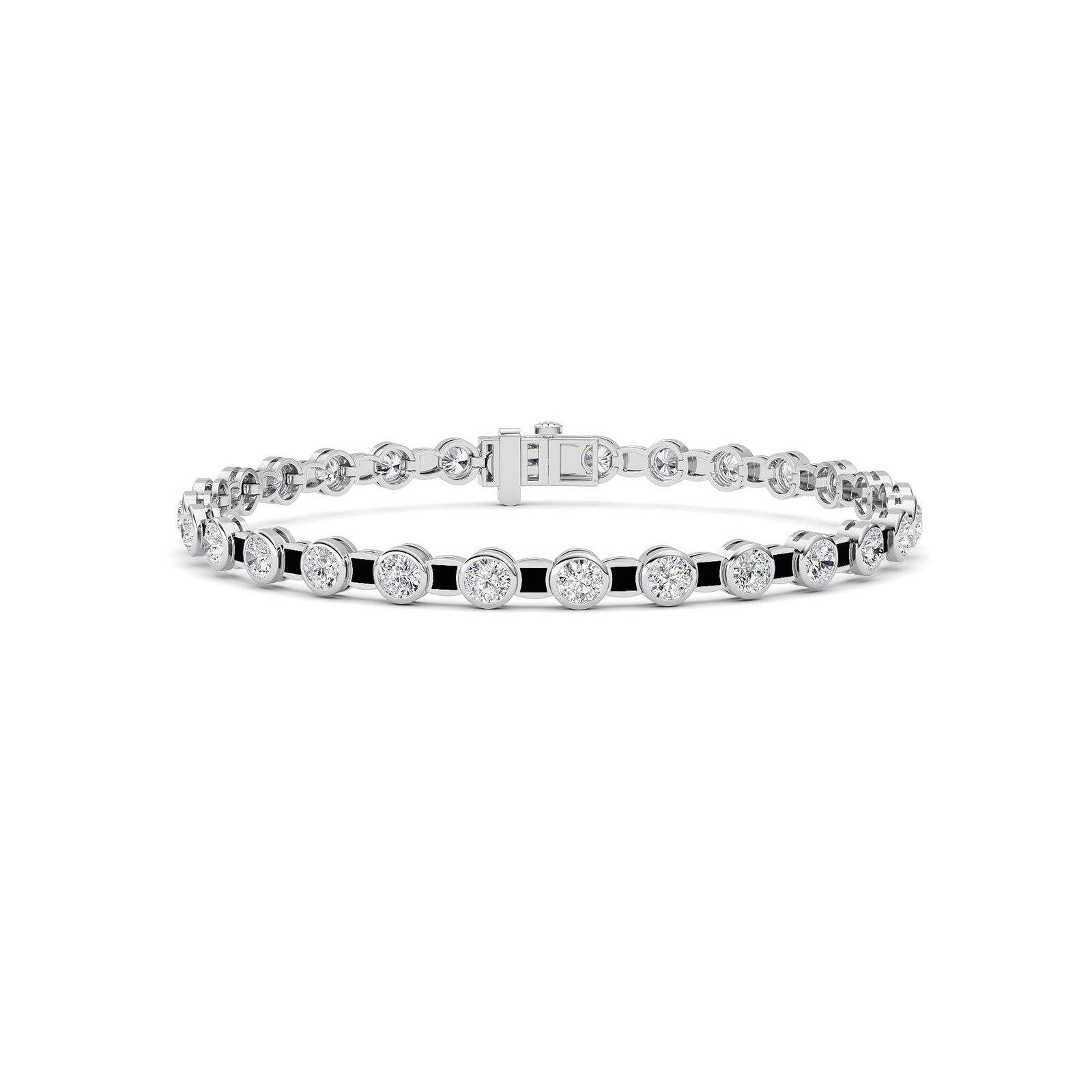 Fashion Bezel Round Bracelet