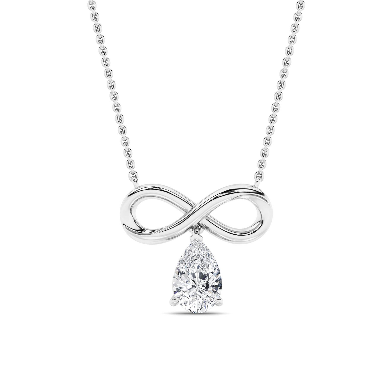 Infinity Pear Fashion Necklace