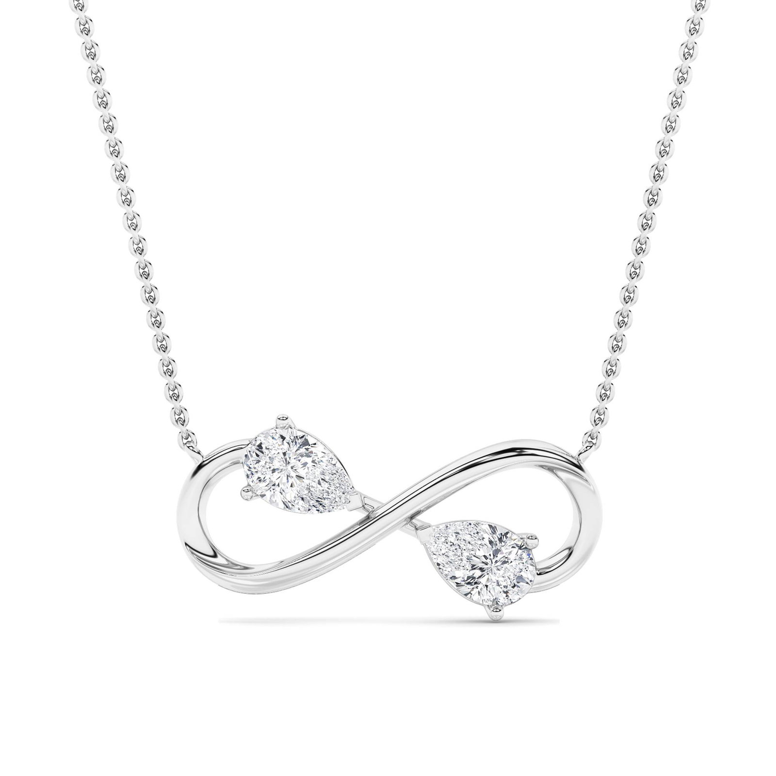 Infinity Pear Fashion Necklace