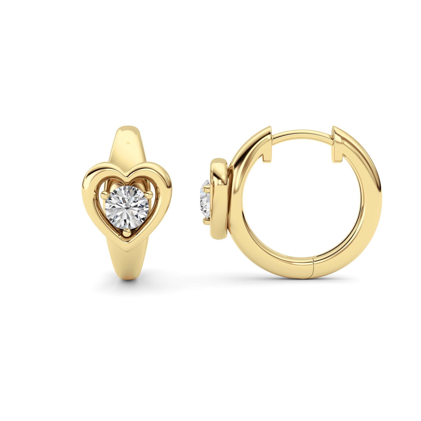 Round Hoop Earrings