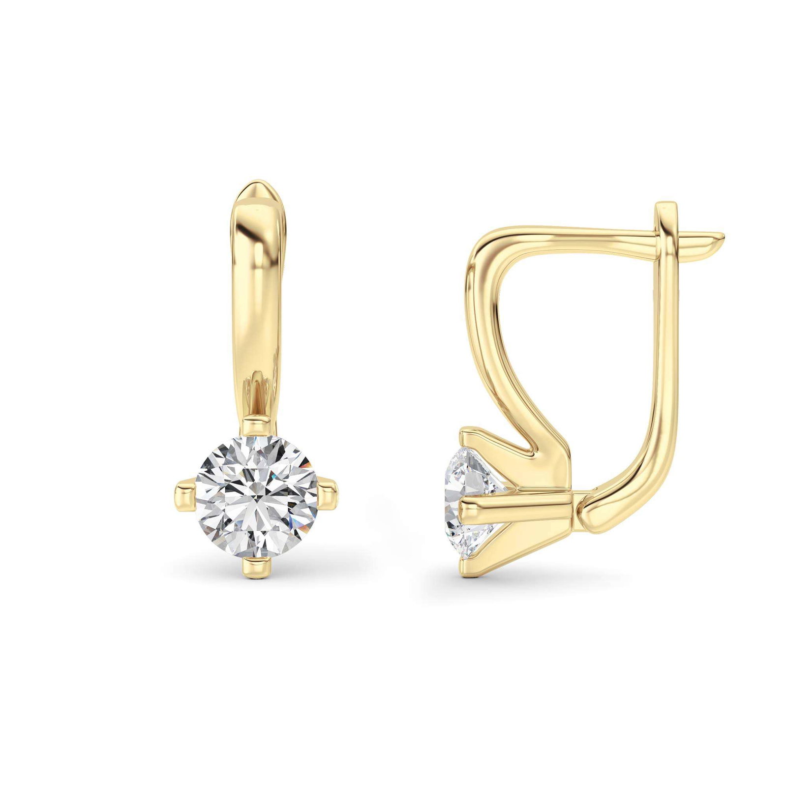 Round Hoop Earrings