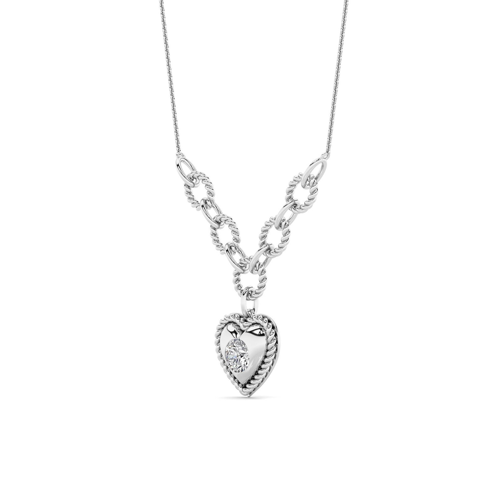 Link Round Fashion Necklace