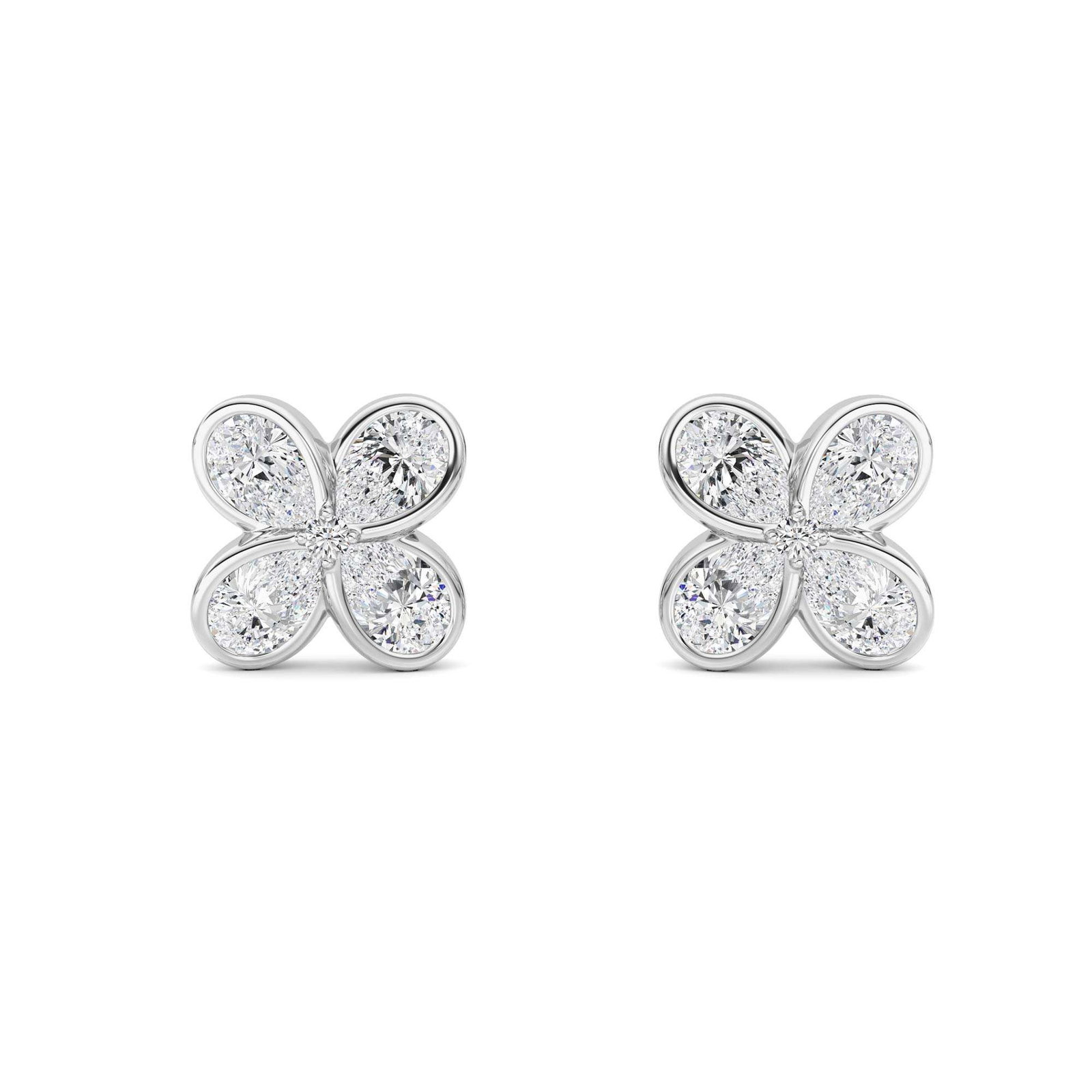 Fashion Flower Pear Earrings