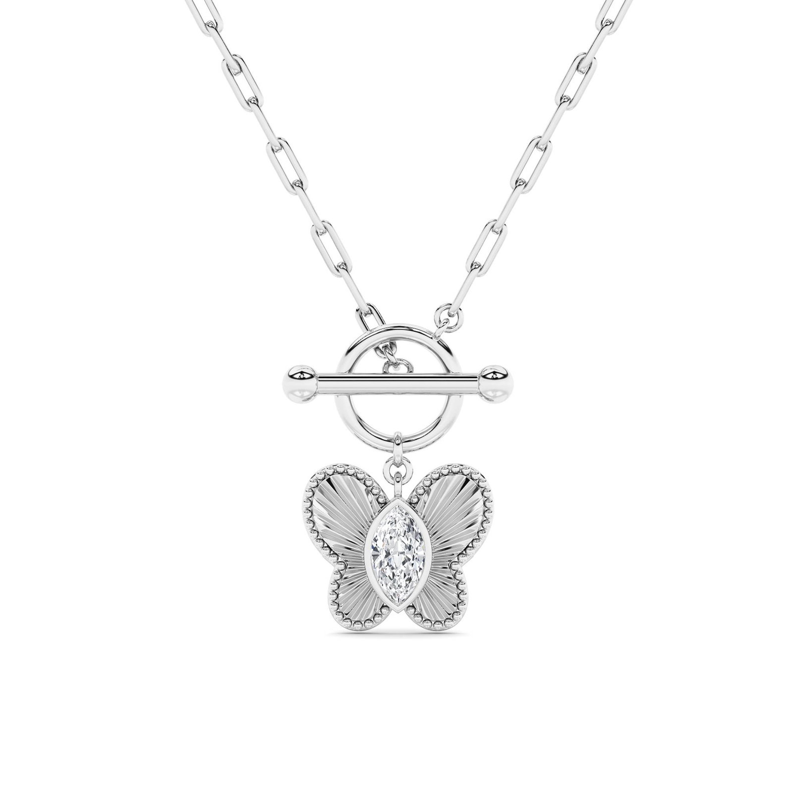Toggle Marquise Solitaire Necklace