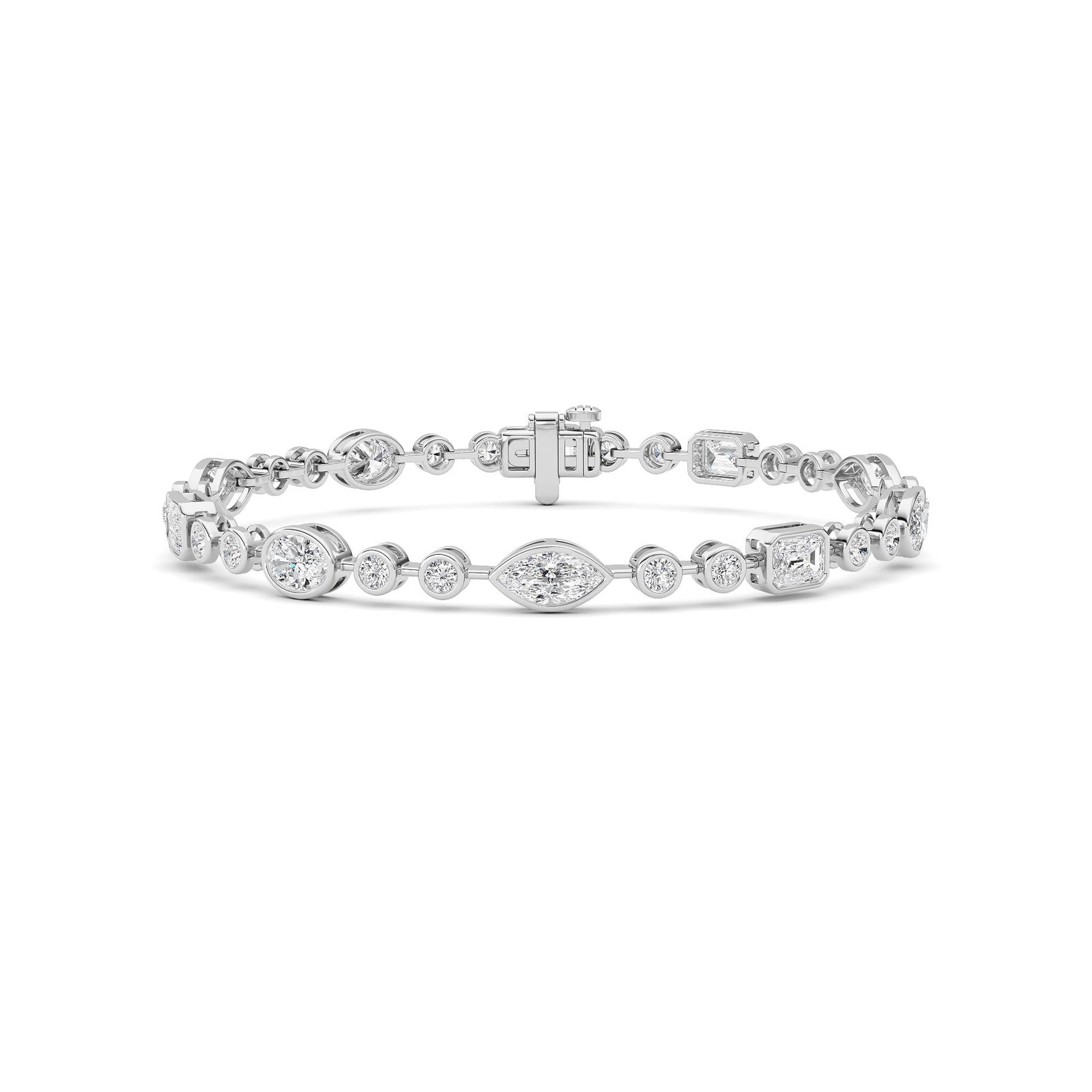 Bezel Multi Ball Bead Bracelet