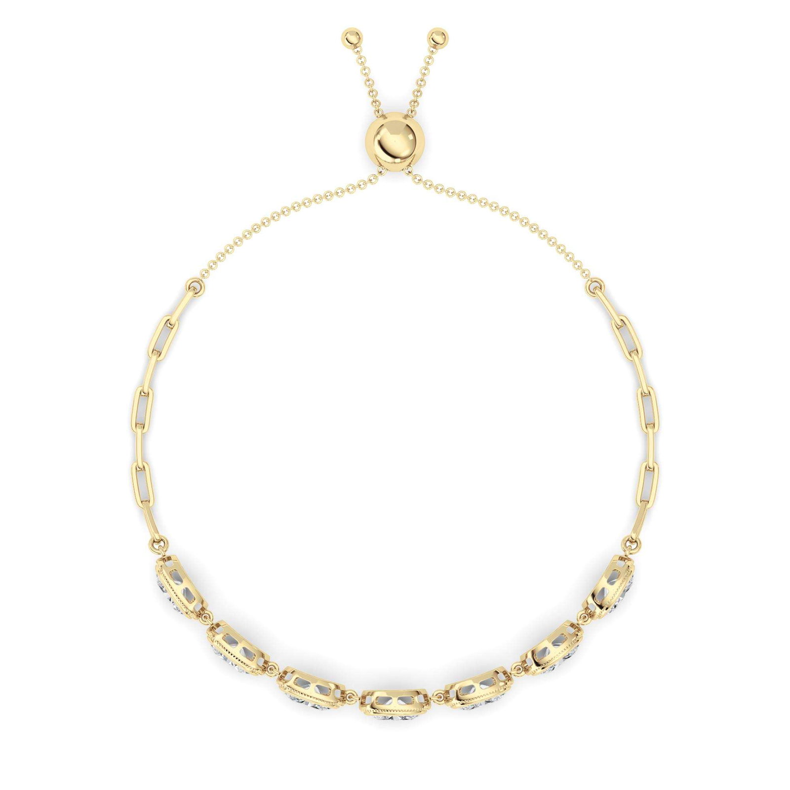 Bolo Bezel Oval Bracelet