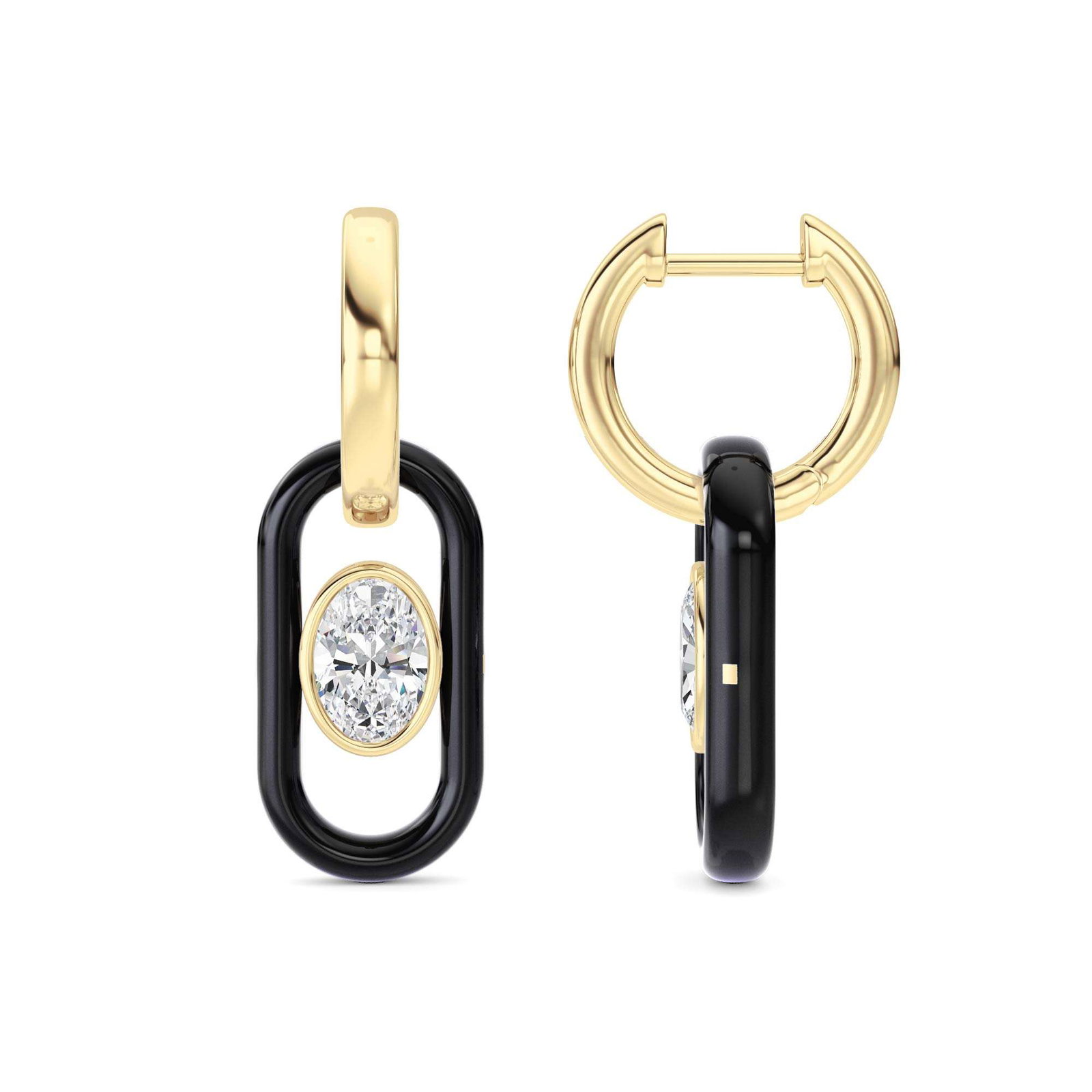 Oval Hoop Earrings