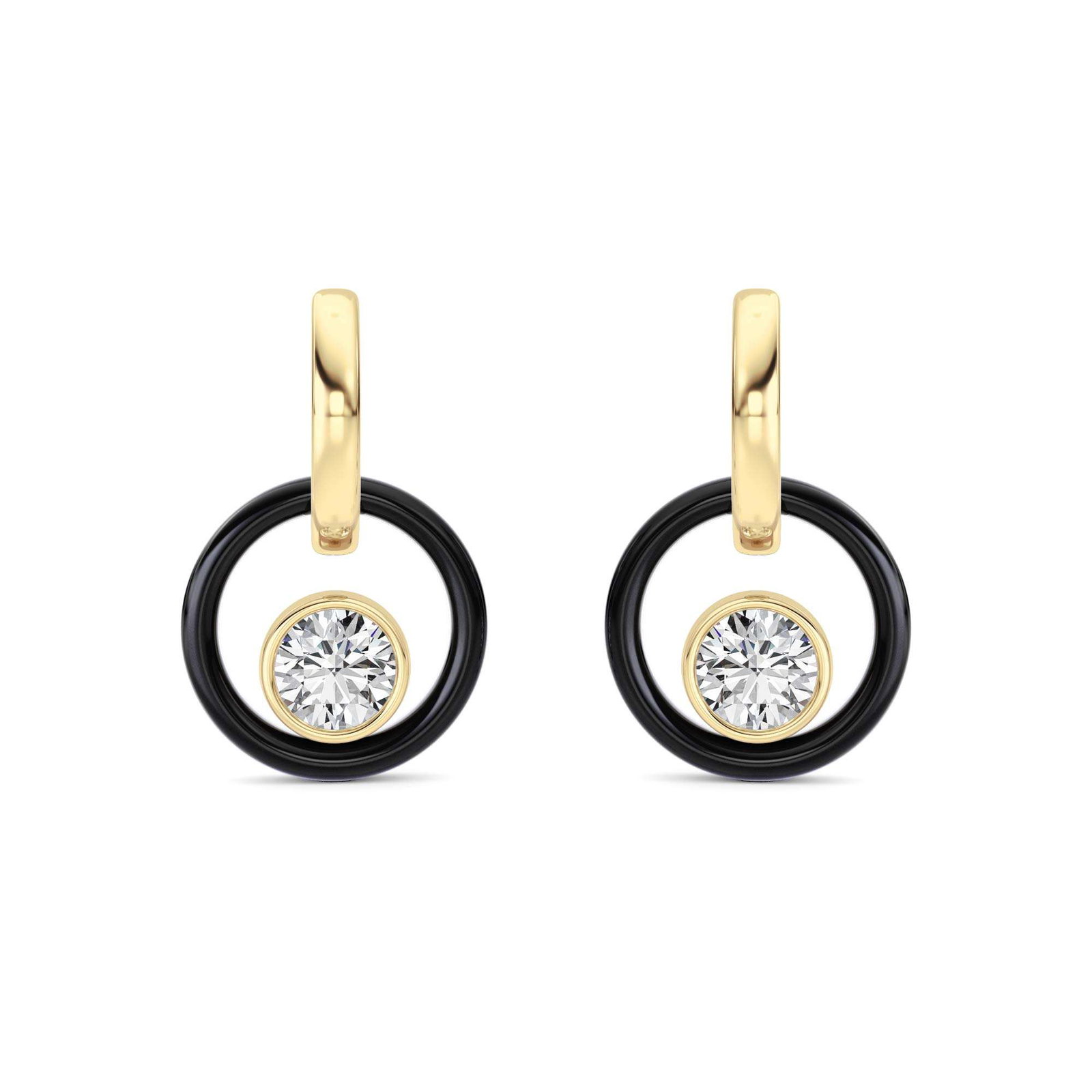 Round Hoop Earrings
